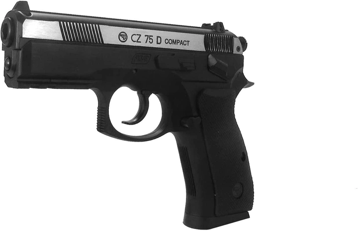 Пістолети пневматичні ASG CZ 75D Compact Nickel BB кал. 4.5 мм (2370.25.21) - зображення 1