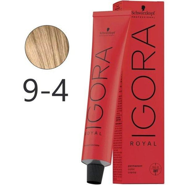 Крем-краска для волос Schwarzkopf Igora Royal 9-4 Блондин Бежевый 60 мл ...