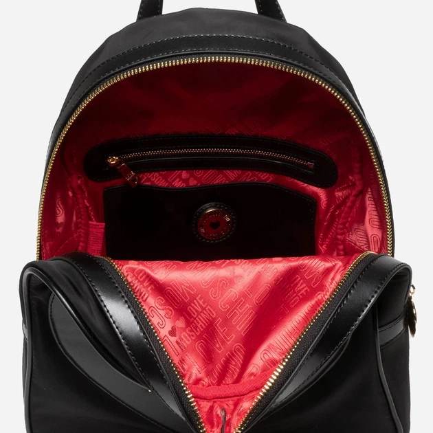 Plecak damski Love Moschino Borsa Nylon+Pu Nero JC4332PP9EKD Czarny (8050142495976) - Zdjęcie 8 Plecak damski Love Moschino Borsa Nylon+Pu Nero JC4332PP9EKD Czarny (8050142495976) - obraz 8