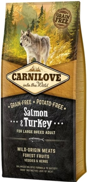 Сухий корм Carnilove Salmon & Turkey Large 4 кг (8595602553709) - зображення 1