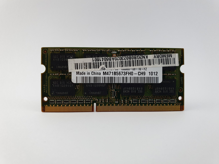 Оперативна память для ноутбука Sodimm Samsung Ddr3 2gb 1333mhz Pc3 10600s M471b5673fh0 Ch9 3621