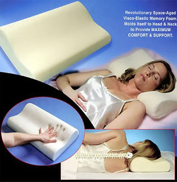 Подушка ортопедическая Memory Foam Pillow для здорового сна с эффектом памяти Анатомическая подушка от боли в шее - изображение 3