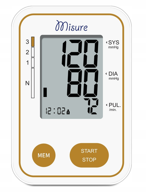 Тонометр для измерения артериального давления на плече USB-чехол для аритмии Misure - изображение 2