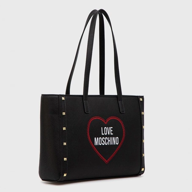 Сумка жіноча шоппер Love Moschino Borsa Saffiano Pu Nero JC4368PP0EKG Black (8054400639225) - зображення 2