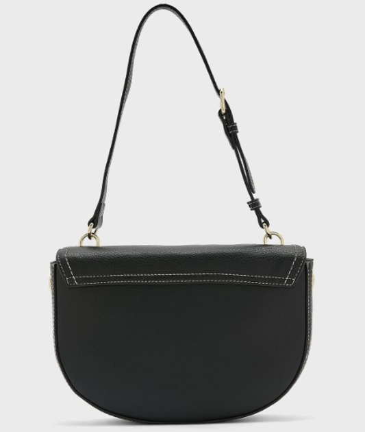 Сумка крос-боді шкіряна жіноча Love Moschino Borsa Vitello Pebble Nero JC4270PP0EKP Black (8054400641372) - зображення 2