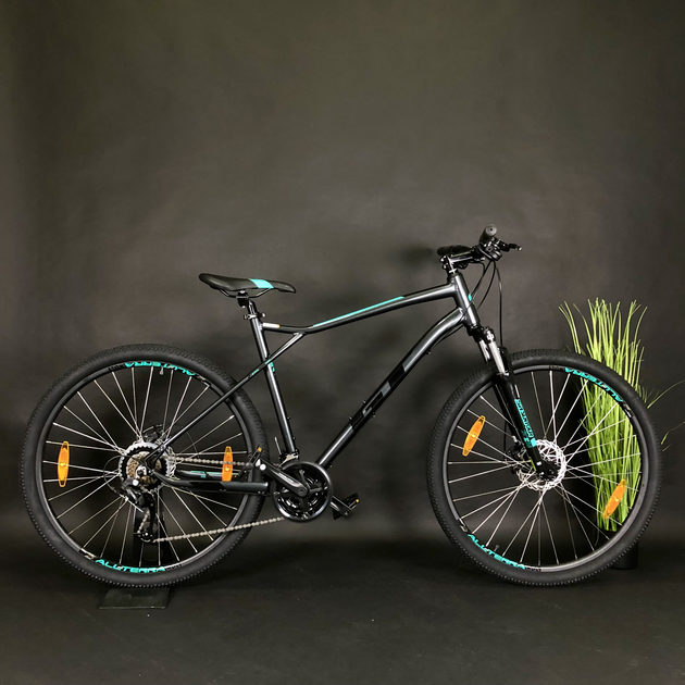Велосипед GT Aggressoor Sport 29", рама L, 2021, серый с бирюзовым, bg ...