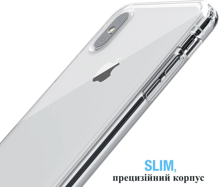 Чехол FlexGear с полной защитой для iPhone X XS и 2 защитными стеклами для экрана - Clear (500311222-X001LIP9BL) - изображение 5