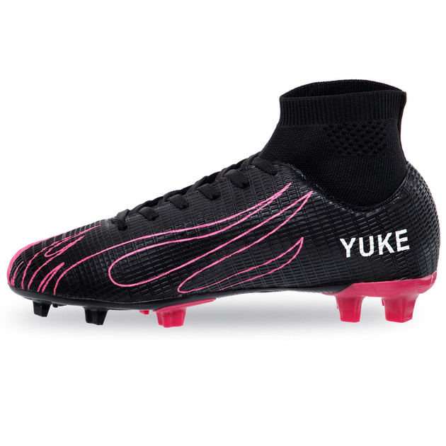 Бутсы футбольные с носком Zelart Yuke 2607-36 размер 36 Black-Pink от ...