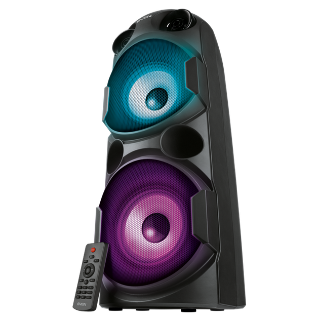 Колонка SVEN PS-750 Black Refurbished (80Вт, TWS, bluetooth, подсветка, караоке) - Фото 12 Колонка SVEN PS-750 Black Refurbished (80Вт, TWS, bluetooth, подсветка, караоке) - изображение 12