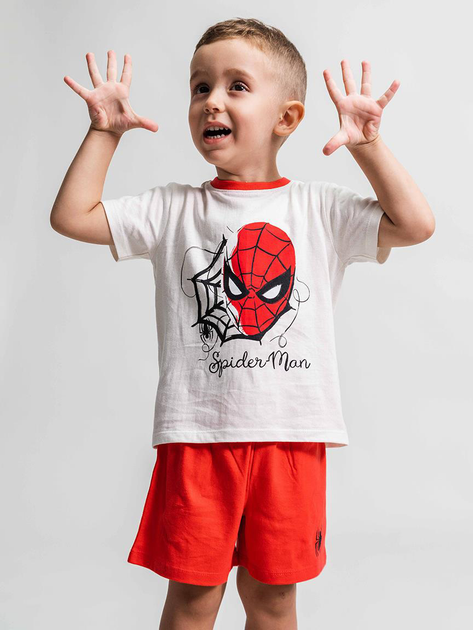 Акція на Комплект (футболка + шорти) дитячий Disney Spiderman 2900001165 104 см Червоний від Rozetka