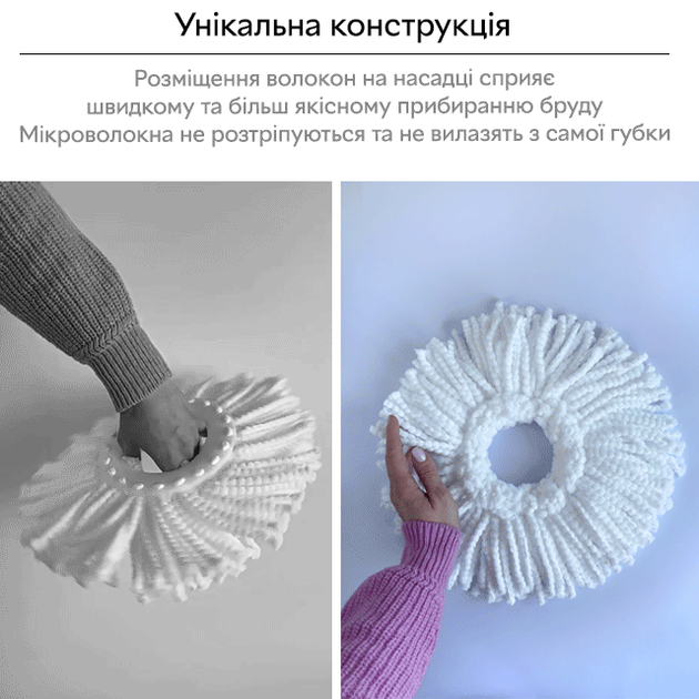 Змінна насадка для комплекту RZTK Spin Mop - зображення 4