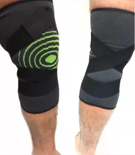 Бандаж для коліна Наколінь еластичний Pain Relieving knee stabilizer L Чорний із зеленим (KG-6453) - Фото 3 Бандаж для коліна Наколінь еластичний Pain Relieving knee stabilizer L Чорний із зеленим (KG-6453) - зображення 3