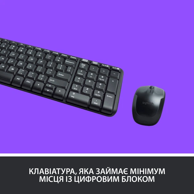 Комплект беспроводной Logitech MK220 UA (920-003168) - изображение 3