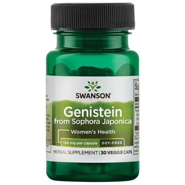 Генистеин без сои, Ginestein, Swanson, 125 мг, 60 капсул (SWU872 ...