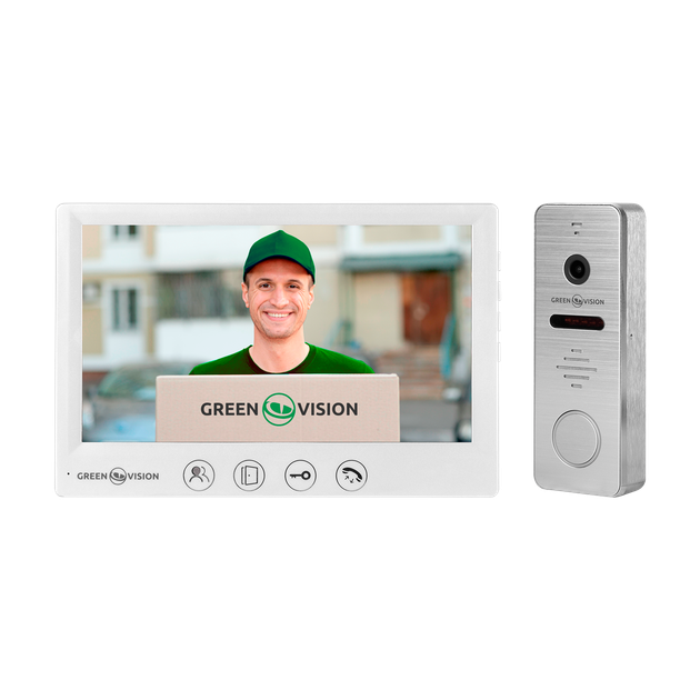 Комплект видеодомофона GreenVision GV-001-GV-057+GV-004 - Фото 1 Комплект видеодомофона GreenVision GV-001-GV-057+GV-004 - изображение 1