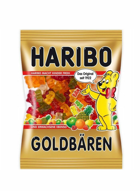 Жевательные конфеты HARIBO Goldbaren сокосодержащие 240г – купить в ...