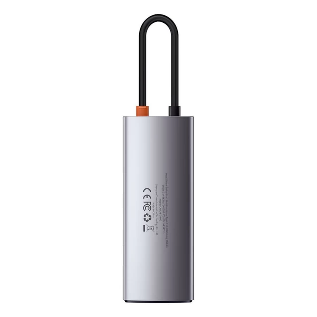 USB-хаб Baseus Metal Gleam Series 5-in-1 Multifunctional （Type-C to HDMI*1+USB3.0*3+PD*1) (CAHUB-CX0G) - изображение 16