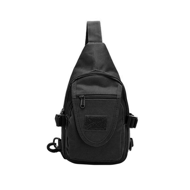 Рюкзак тактичний на одне плече AOKALI Outdoor A32 Black мілітарі - зображення 1