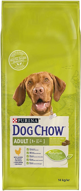 Sucha karma Purina Dog Chow Adult Chicken 14 kg (7613034487629) - obraz 1