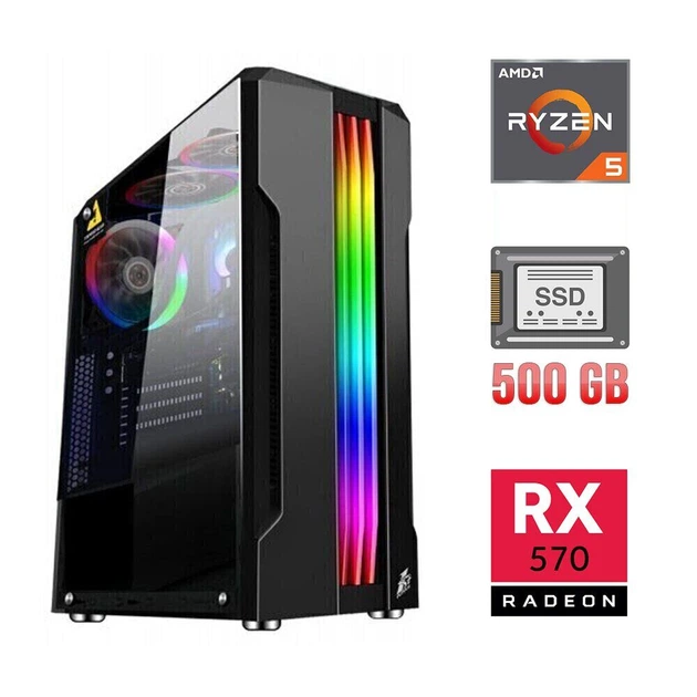 Игровой ПК AMD Ryzen 5 2600 (6(12) ядер по 3.4-3.9 GHz) / 16GB