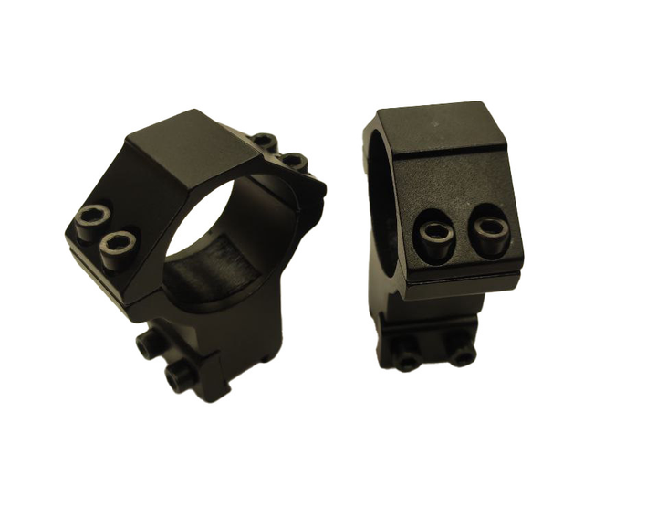 Кріплення Discovery Optics Scope Mount Rings Low Profile For Dovetail 1inch 25.4 (00-00009822) - зображення 1