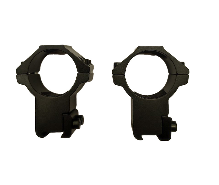 Кріплення Discovery Optics Scope Mount Rings High Profile For Dovetail 1inch 25.4 (00-00009818) - зображення 3