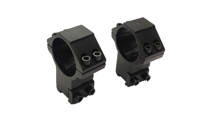 Кріплення Discovery Optics Scope Mount Rings Low Profile For Dovetail 1inch 25.4 (00-00009822) - зображення 2