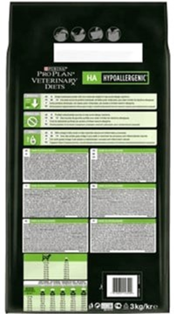 Sucha karma Purina Pro Plan Veterinary Diets HA Hypoallergenic 11 kg (7613035152908) - obraz 3