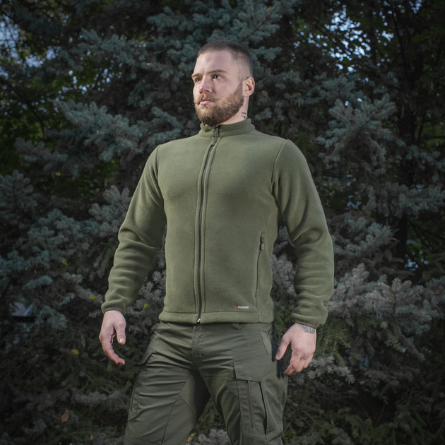 Фліс тактичний M-Tac Nord Fleece Polartec, оливковий, L - зображення 1