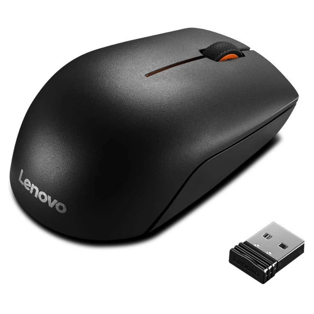Мышь компьютерная Lenovo 300 Wireless Compact Mouse Беспроводная Черная - изображение 2