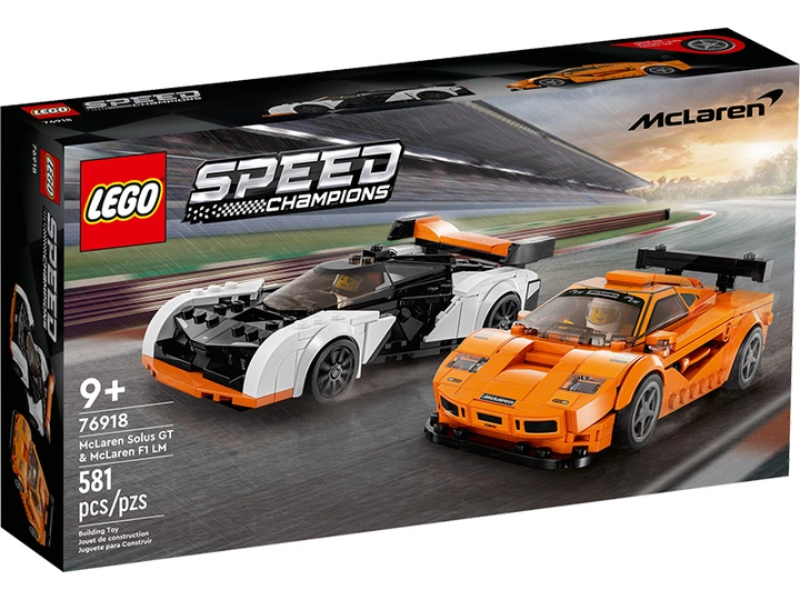 Конструктор Lego Speed Champions McLaren Solus GT и McLaren F1 LM
