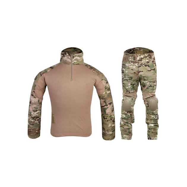 Комплект уніформи Gen2 Combat UBACS, сорочка та штани, з наколінниками та налокітниками, EmersonGear, Multicam, XL - зображення 1