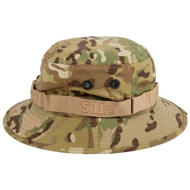 Панама тактическая 5.11 MULTICAM® BOONIE HAT мультикам с влагоотталкивающим покрытием Teflon L - изображение 1