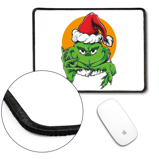 Коврик для мишки с оверлоком Гринч хитрая рожица(Grinch) (5962-3547-L) L - изображение 2