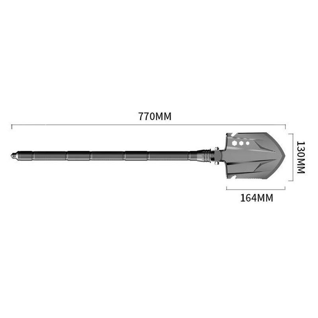 Лопата туристическая складная YUANTOOSE D14-26 77 см - изображение 2