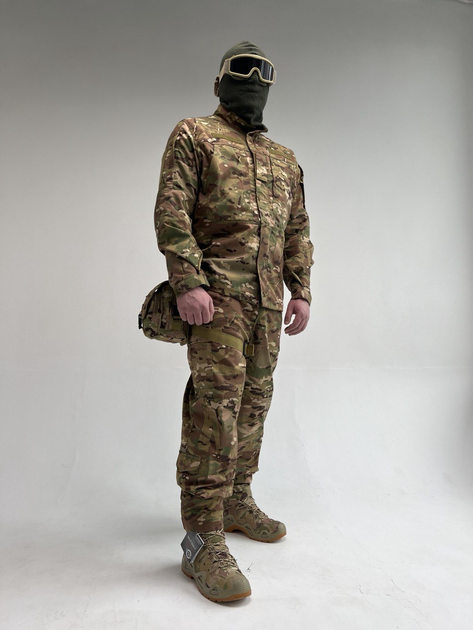 Военная тактическая форма комплект одежды Рип-стоп камуфляж Мультикам 44/3 XS - изображение 1