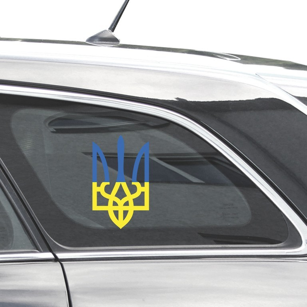 Наклейка Герб України Жовто-блакитний 120x210 мм – фото, отзывы ...