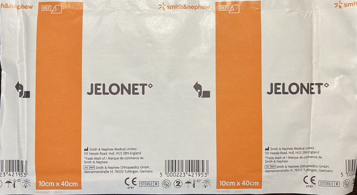 JELONET Стерильная марлевая повязка, пропитанная мягким парафином 10х40см - изображение 1