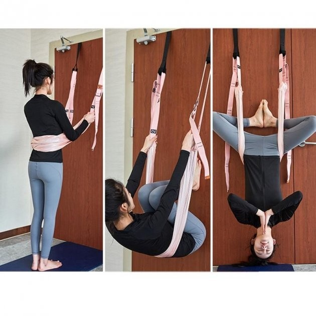 Гамак для йоги Air Yoga rope Розовый (5-25-8889) – фото, отзывы ...
