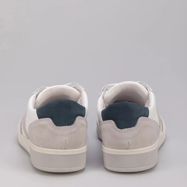 Sneakersy męskie skórzane do kostki Imac 151920 13005/009 44 28.5 cm Białe (1519202440358) - obraz 6