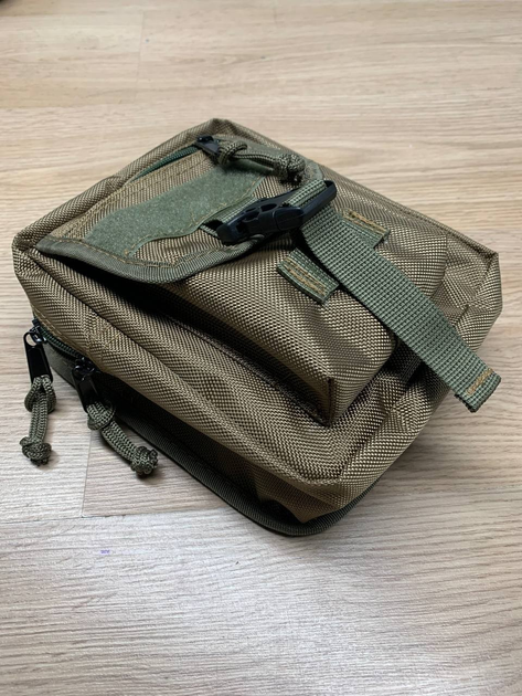 Утилитарная сумка с карманом койот. Тактический утилитарный подсумок - изображение 1