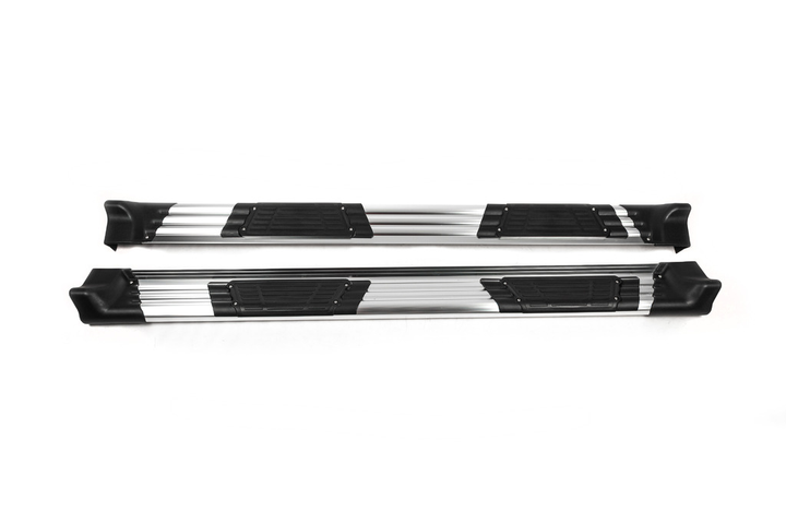 Боковые пороги OEM (2 шт, алюм) для Honda CRV 2001-2006 гг - изображение 2