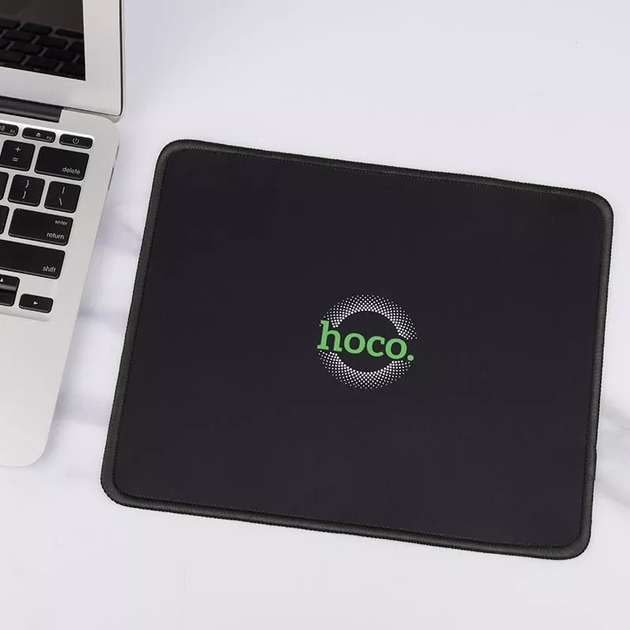 Килимок геймерський, ігровий для мишки Hoco GM20 ігрова поверхня (200*240*2 мм) Black - зображення 4