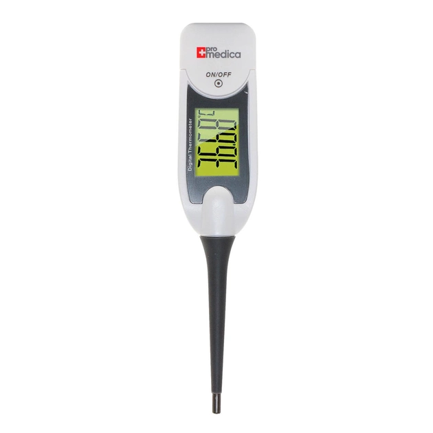 Термометр электронный с гибким наконечником и большим экраном Promedica Flex гарантия 2 года - изображение 1