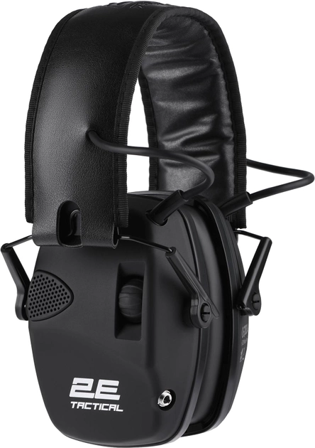 Тактичні захисні навушники 2E Pulse Pro Black NRR 22 dB активні (2E-TPE026BK) - зображення 1