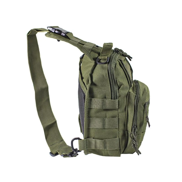 Рюкзак тактический на одно плечо AOKALI Outdoor B14 Green 6L - изображение 2