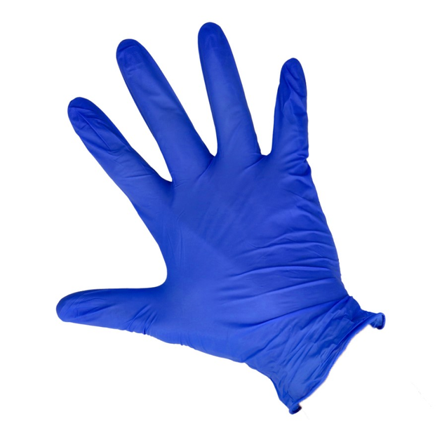 Нітрилові рукавички Mercator Nitrylex Basic розмір M сині (50 пар) - зображення 2
