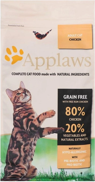 Sucha karma dla kotów APPLAWS z kurczakiem 7.5kg (5060122491372) - obraz 1