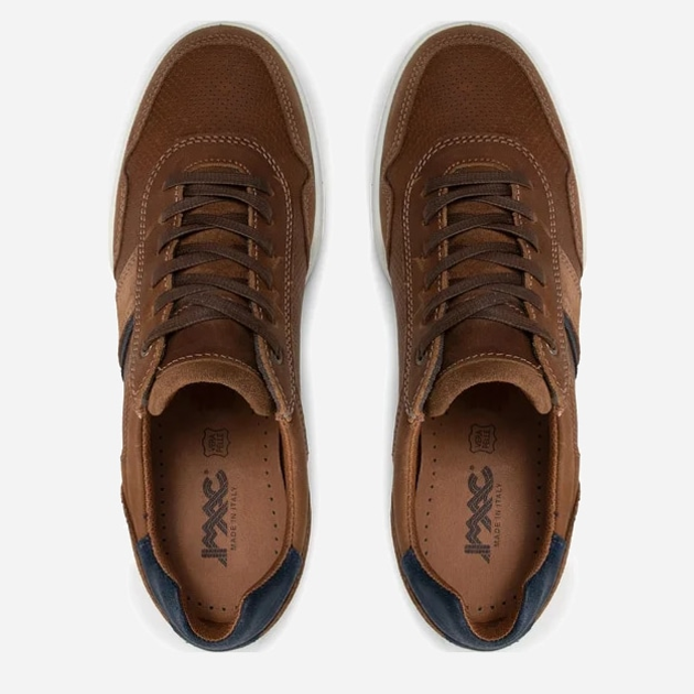 Sneakersy męskie skórzane do kostki Imac 151900 24532/009 46 29.9 cm Brązowe (1519000460350) - obraz 6