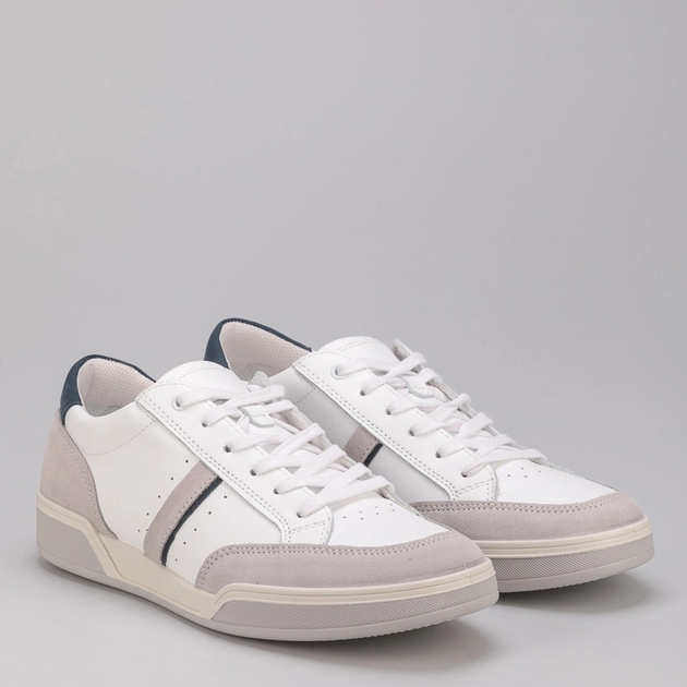 Sneakersy męskie skórzane do kostki Imac 151920 13005/009 44 28.5 cm Białe (1519202440358) - obraz 4